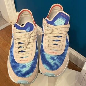 Nike Athletic Shoes - Blue, Beige, and Red